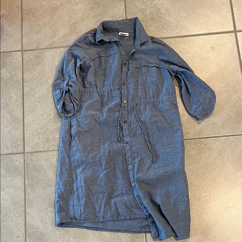 Motherhood Maternity Blue Shirt Dress